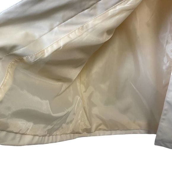 FU DA‎ Ivory Raincoat Jacket Trench coat M - Picture 4 of 4